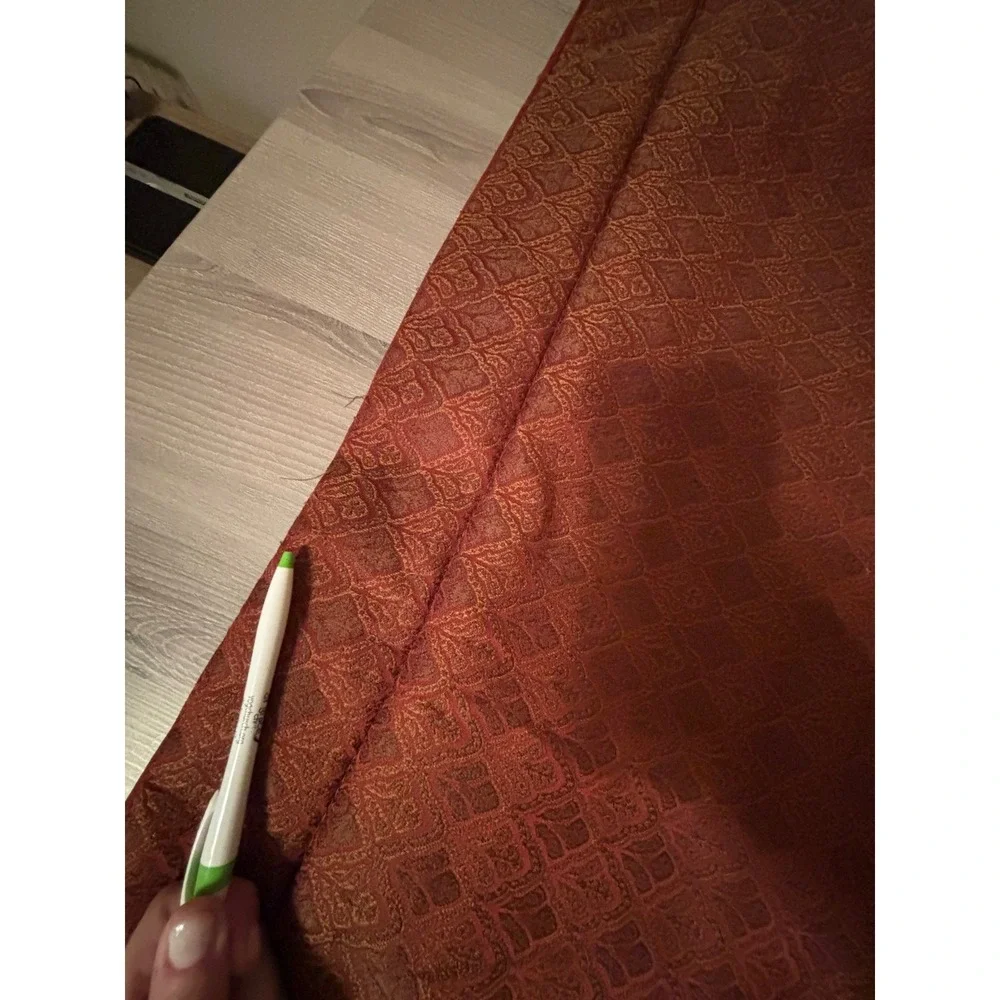 CROSCILL HOME Pillow Covers Shams Set of 2‎ Red Gold Jacquard Designer Old Money